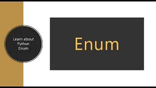 Learn about python Enum