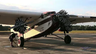 Ford 5-AT Trimotor - Start-Up, Taxi, & Run-Up