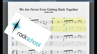 We Are Never Getting Back Together Rockschool Grade 2 Acoustic Guitar