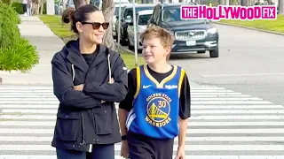 Jennifer Garner & Ben Affleck's Son Samuel Shows His Support For Steph Curry At School In L.A.
