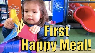 Toddler's Very First Happy Meal! - April 26, 2015 -  ItsJudysLife Vlogs