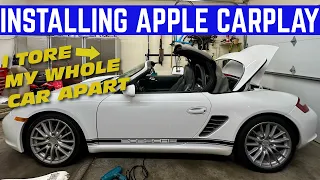 My CHEAP Porsche Boxster Gets A CHEAP New Radio *Apple CarPlay*