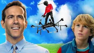 I Flew OVER Security into RYAN REYNOLDS Party on my FLYING HOVERBOARD Aircraft!
