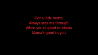 When You're Good To Mama Karaoke / Instrumental Chicago