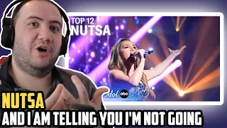 NUTSA Reaction "And I Am Telling You I'm Not Going" American Idol 2023 Top 12 - TEACHER PAUL REACTS