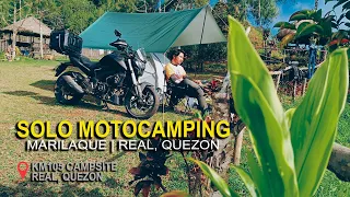 SOLO MOTOCAMPING with Dominar 400UG | KM105 Campsite Along Marilaque in Real Quezon | SoloMoto Vlog