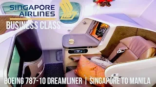 SINGAPORE AIRLINES BUSINESS CLASS BOEING 787-10 SIN-MNL