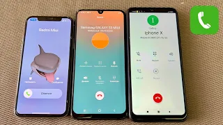 Incoming Call MIUI Android IOS Redmi 9C iPhone X Samsung galaxy A50