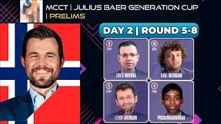 ROUND 5-8 | Magnus Carlsen Chess Games | MCCT Julius Baer Generation Cup | 19/09/22