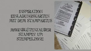 Einladungskarten| Einfach Einladend| Mohnblütenzauber| Stampin'Up!