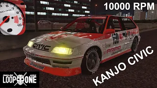 ASSETTO CORSA | KANJO | OSAKA LOOP | Honda Civic EF9 vs EF9 10000rpm Battle | с трафиком vol.1