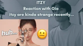 ITZY Reaction with Gio itzy are kinda strange recently...