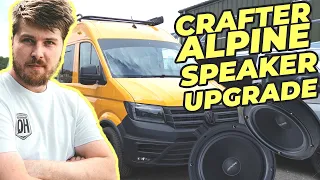 Installing the Alpine Adventure Speaker upgrade for VW Crafter / Grand California / Man TGE