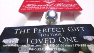 Blue Diamond Engagement Ring MyDiamondMan.com