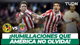 ¡Para recordar! 4 HUMILLACIONES de Chivas al América que calientan el clásico nacional | TUDN