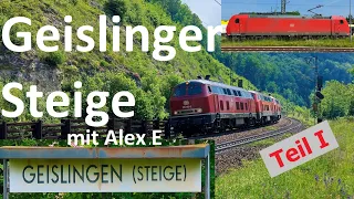 Mit Alex E an der Geislinger Steige I - Zwischen Geislingen(Steige) und Amstetten - Juni 2021 - AE