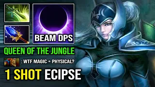 THE JUNGLE QUEEN 1 Shot Eclipse Hybrid Magic + Physical Luna Infinite Beam DPS Dota 2