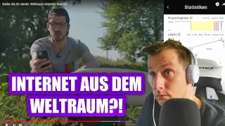 Sascha REAGIERT auf | INTERNET aus dem WELTALL?!  Starlink