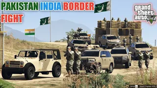 GTA 5 | Pakistan Military Convoy | Pakistan India Border Fight
