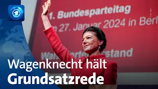 Erster Parteitag des „Bündnis Sahra Wagenknecht“