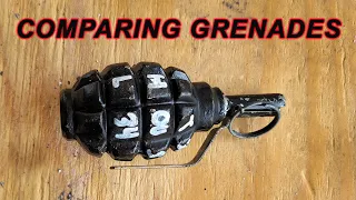 Surplus Store Grenade Hulls vs. Real Grenade Hulls