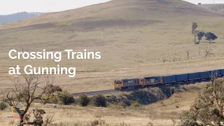 Crossing Trains at Gunning