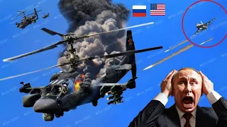 Horrifying Moment, When a RUSSIAN KA-52 Helicopter Passes by, Shot Down by a US F-22