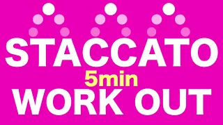 5min 【STACCATO】 VOCAL WORK OUT #vocal #training #staccato#sing#easy#exercise