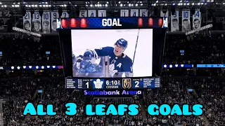 ALL 3 LEAFS GOALS LIVE vs Vegas Golden Knights November 8th 2022