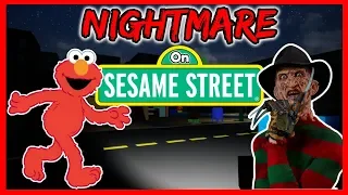 ELMO vs FREDDY KRUEGER | A Nightmare on Sesame Street UPDATE | Sesame Street Horror Game