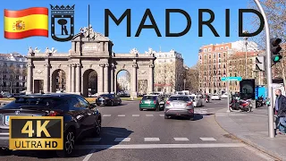 DRIVING MADRID Part I from USERA to RETIRO district, SPAIN I 4K 60fps