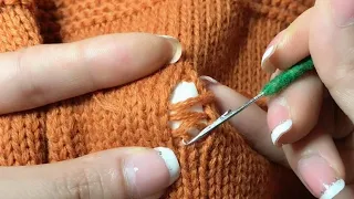 A Quick Way to Mend the Holes in the Sweater