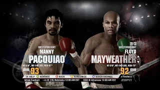 Floyd Mayweather vs Manny Pacquiao (2015) Fight Night Champion Prediction