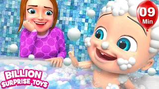 Baby Bath Song - BillionSurpriseToys Nursery Rhymes, Kids Songs