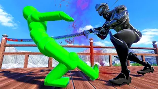 NINJA Takes Down the NPC Ragdoll Army - Overgrowth Mods Gameplay