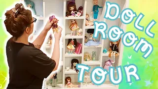 New Doll Craft Room UNPACKING. Setting up doll display shelves!