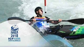 2018 ICF Canoe Slalom Jnr & U23 World Championships Ivrea / Jnr SFs, Finals – C1w, K1m