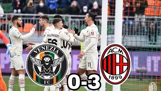 Theo Hernandez Goal Venezia vs Milan 0-3 Extended Highlights All Goals Serie A