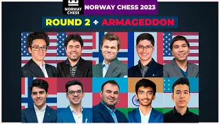 🔴 ROUND 2 | Norway Chess 2023 | Carlsen, Firouzja, Nakamura, Abdusattorov, Caruana, So, Giri, Gukesh