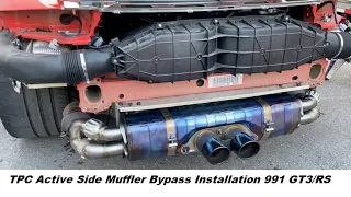 Full Install Video - 991 GT3/RS TPC Side Muffler Bypass