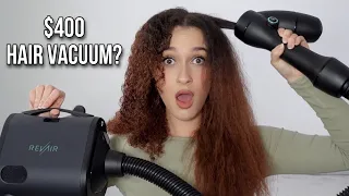 I tried a $400 HAIR VACUUM on my curly hair