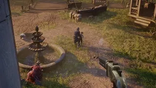 John Saves Lil Jack and Abigail During The Shootout at Shady Belle - Red Dead Redemption 2