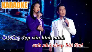 KARAOKE | Trăng Tàn Trên Hè Phố (Song Ca) - Lê Minh Trung & Thụy Dung