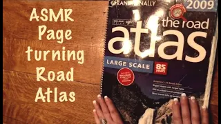 ASMR Page turning of Travel Atlas/Remake Request (No talking) Very crinkly. Very clear.