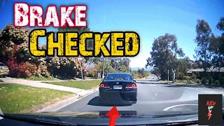 Road Rage,Carcrashes,bad drivers,rearended,brakechecks,Busted by copsDashcam caught|Instantkarma#110