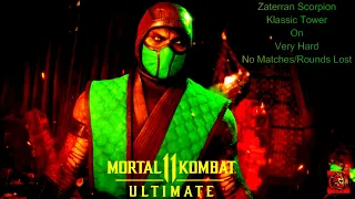 Mortal Kombat 11 Ultimate - Zaterran Scorpion Klassic Tower On Very Hard No Matches/Rounds Lost