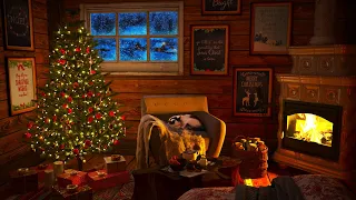 Рождественская атмосфера камина в уютном домике – расслабляющие звуки зимы