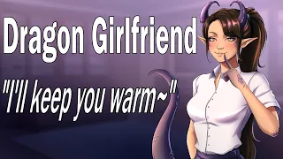 Your Dragon Girlfriend Keeps You Warm [Cozy] [ASMR Roleplay] [Cuddles] [Crackling Fire]