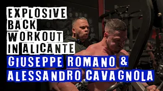 Explosive back workout: session with Giuseppe Romano and Alessandro Cavagnola in Alicante
