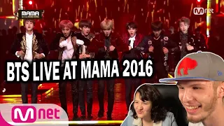 BTS LIVE AT MAMA 2016 (COUPLE REACTION!) [BOY MEETS EVIL, BLOOD SWEAT & TEARS, & FIRE🔥]